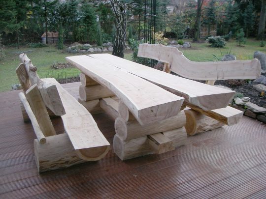 Permalink to Gartenbank Massiv Rustikal Sitzgarnitur Sitzgruppe