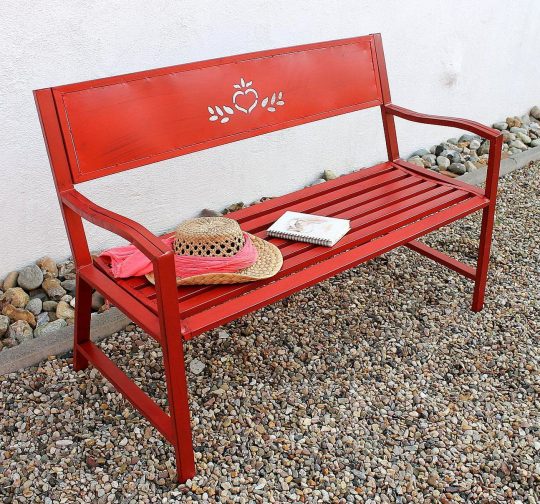 Permalink to Gartenbank Metall 100 Cm Passion Rot Sitzbank