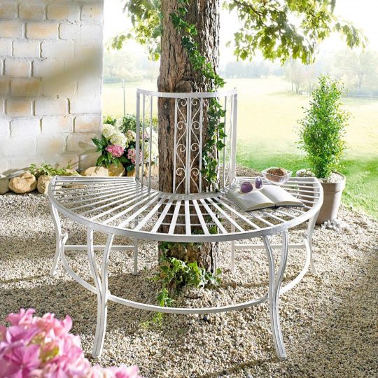 Permalink to Gartenbank Metall Baum