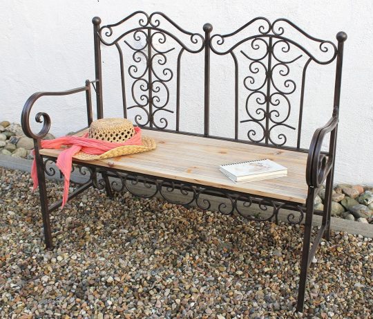 Permalink to Gartenbank Metall Holz Antik