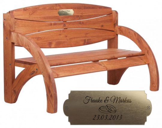 Permalink to Gartenbank Mit Gravur Massivem Fichtenholz