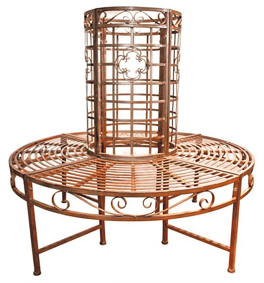 Permalink to Gartenbank Rund Edelstahl Pulverbeschichtet Bronzefarbener