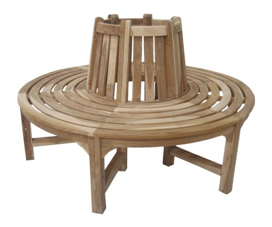Permalink to Gartenbank Rund Holz Baumbank Ambientehome Teak