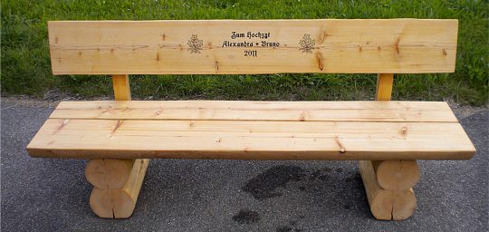 Permalink to Gartenbank Schwarz Mit Gravur Halblingen