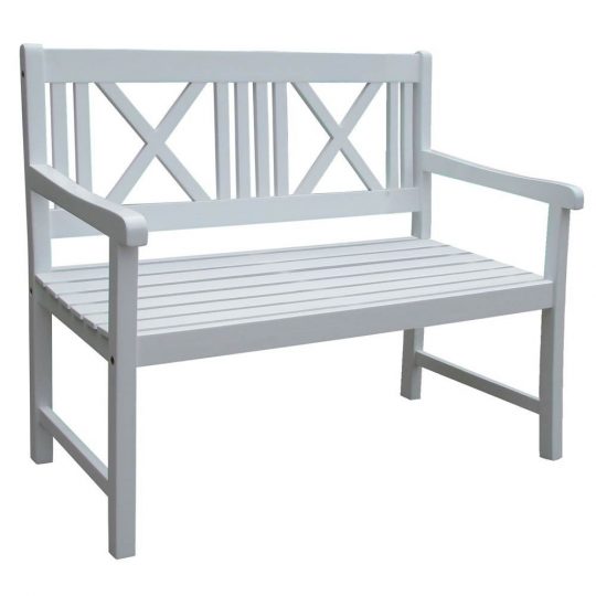 Permalink to Gartenbank Weiss 2 Sitzer