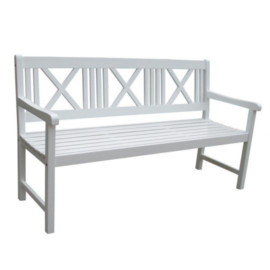 Permalink to Gartenbank Weiss 3 Sitzer