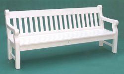Gartenbank Weiß 4 Sitzer Windsor Holz Das Design Ist Stark Und Robust Beine Sind Durch Ihre Größe Nicht Unterstützt