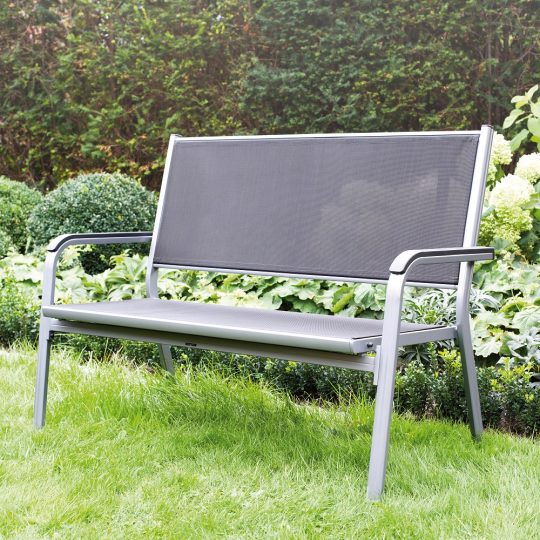 Permalink to Gartenbank Wetterfest Aluminium Kettler Basic Plus 2er Silber Anthrazit