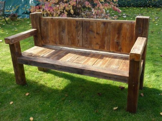 Permalink to Gartenbänke Holz Rustikal