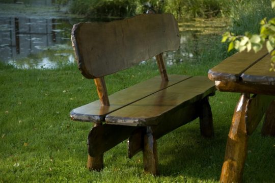 Permalink to Holz Gartenbank Rustikal