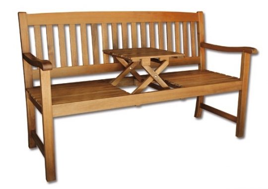 Permalink to Holzbank Gartenbank Bauhaus Mit Einem Klapptisch in Der Mitte