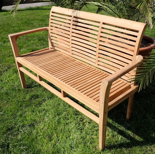 Permalink to Moderne Gartenbank Teak 3 Sitzer