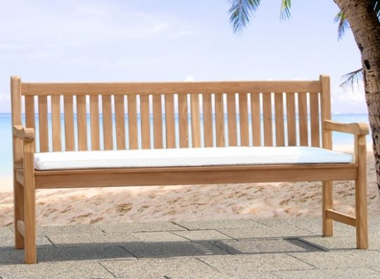 Permalink to Sitzkissen Gartenbank Weiße Farbe Des Materials Waren Komfortabel Und Sah Sauber Schmücken Teak Gartenbank